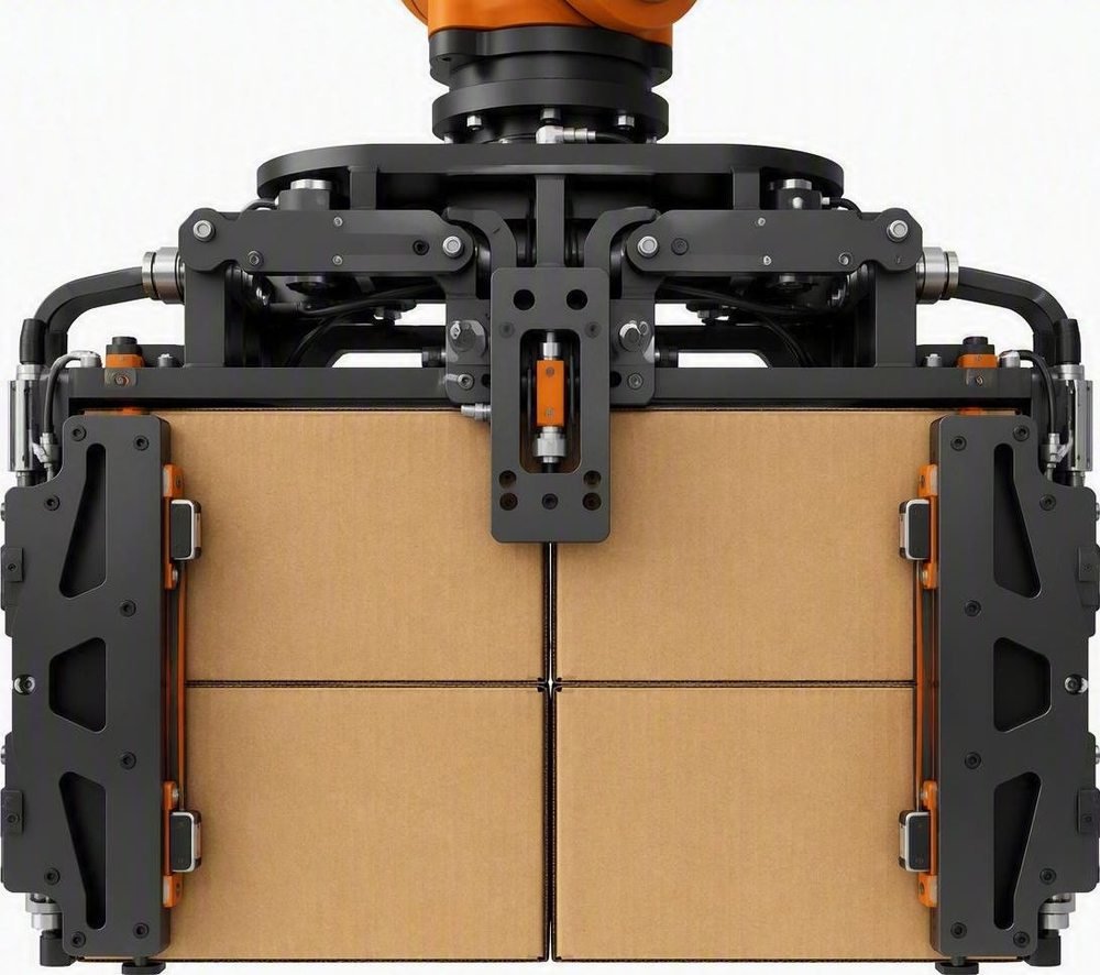 Side-clamp end-of-arm tooling with dual grip confirmation